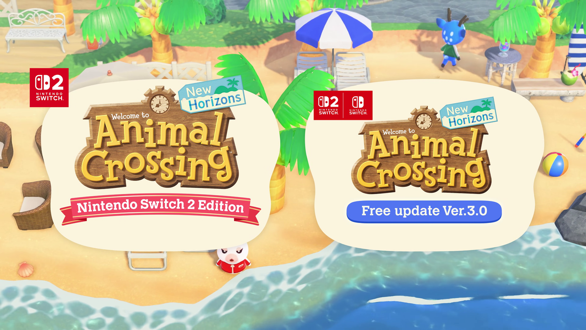 Animal Crossing: New Horizons Ver. 3.0 Update & Switch 2 Edition Announced